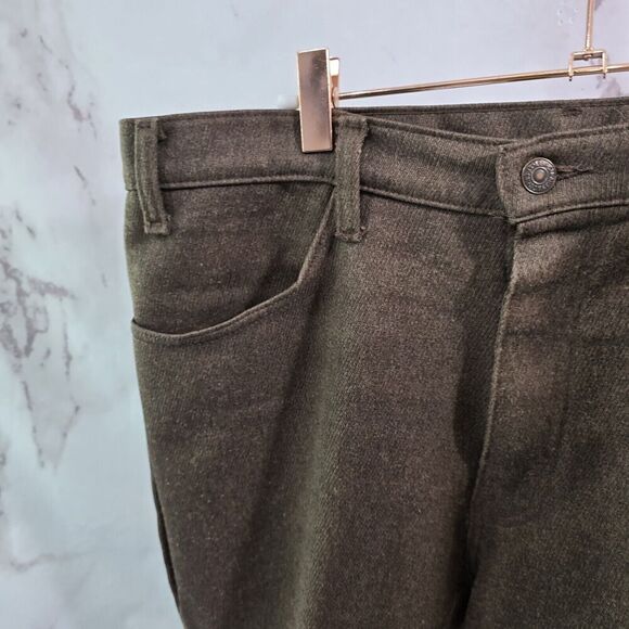 Vintage Levis Pants Mens 38 X 30 Brown 90s Dacron Straight Leg Pressed - Picture 2 of 12